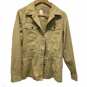 David Brooks Khaki Utility Jacket Size 8